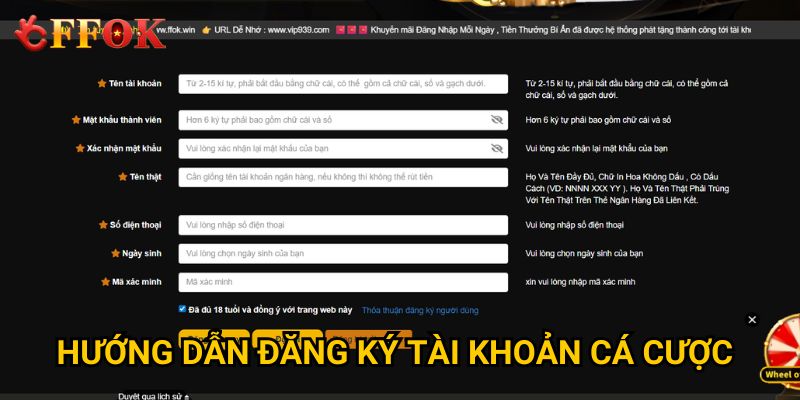 Trang chủ 27 Hướng dẫn đăng ký tài khoản cá cược